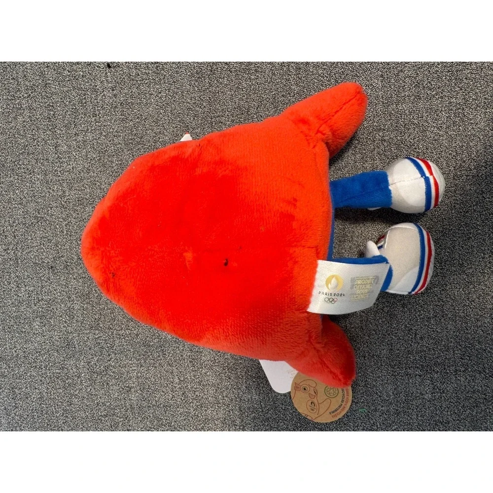 Official Licensed Paris 2024 Olympics Phryge Mascot Red Stuffed Plush Toy 6